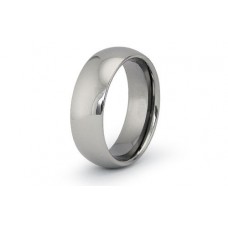 Tungsten Carbide Classic Dome Ring 8mm